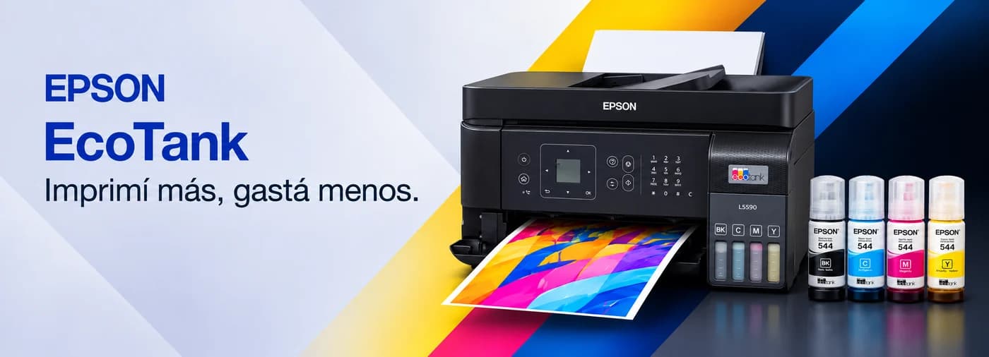 Epson EcoTank: imprimí más, gastá menos.