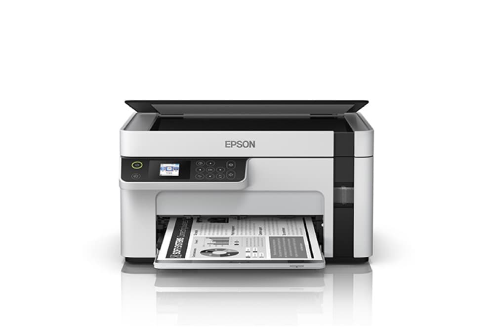 Impresora Multifuncional Blanco y Negro EcoTank M2120